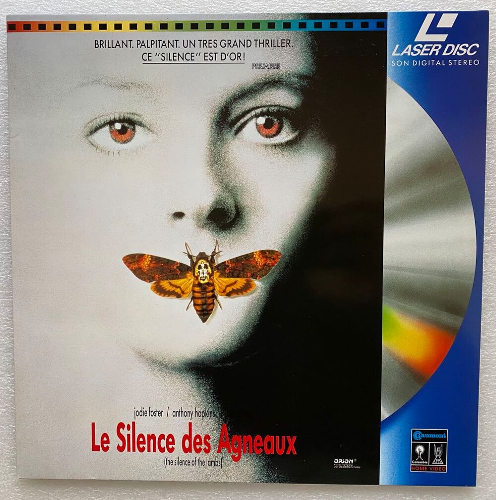 LE SILENCE DES AGNEAUX - Laserdisc - Jodie FOSTER, Anthony DVD et blu-ray