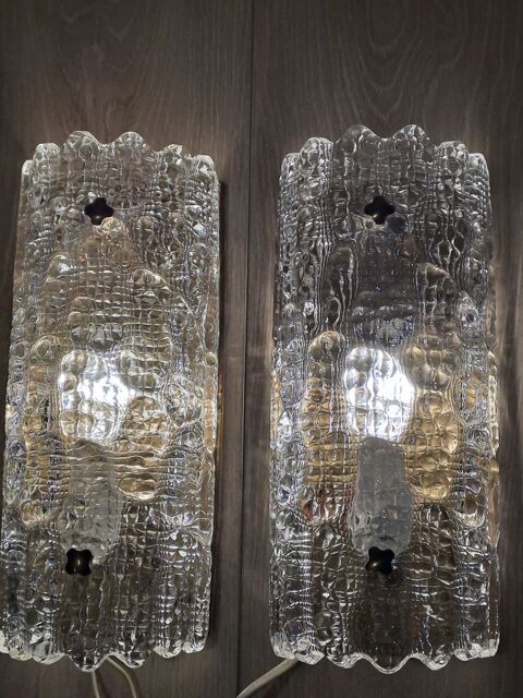 Paire d'appliques Carl Fagerlund de 1970. 410 Annecy (74)