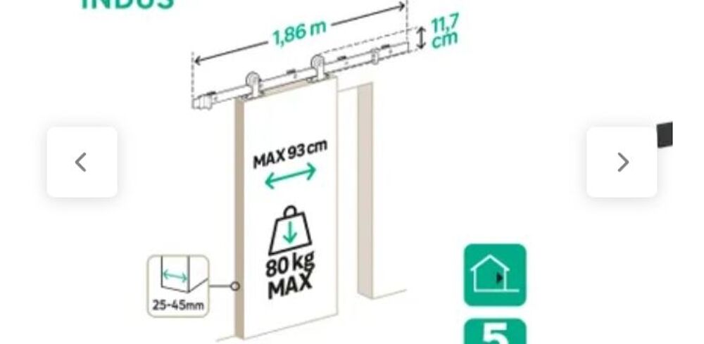 Rail de porte coulissante Bricolage