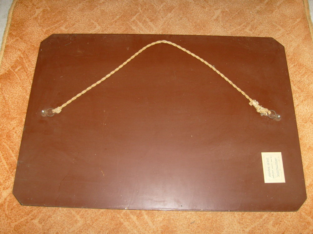 Ancienne glace, miroir biseaut&eacute; dans les anges Décoration