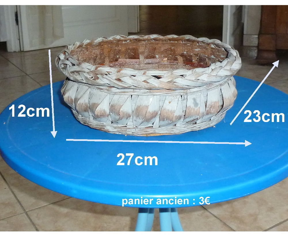 Paniers et coupelles en osier - 0.75€ &agrave; 3€ Décoration