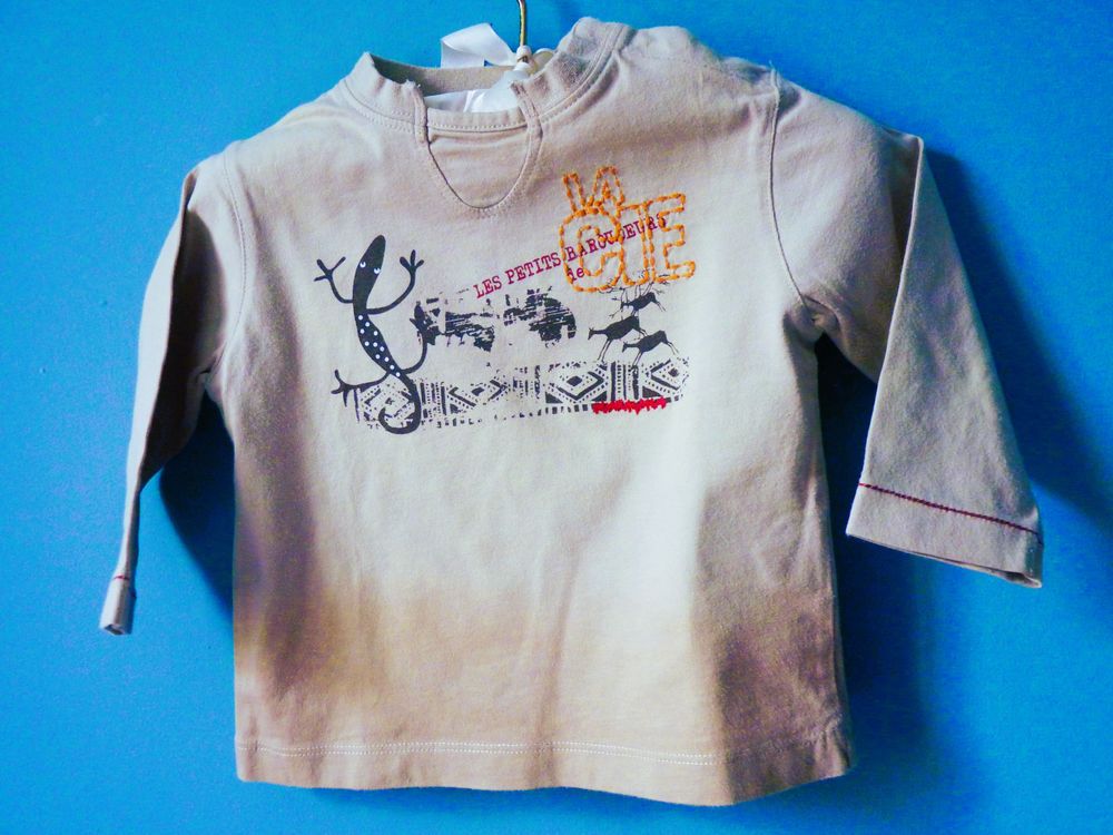 T-shirt La Compagnie Des Petits Gar&ccedil;on 12M desert TBE Vtements enfants