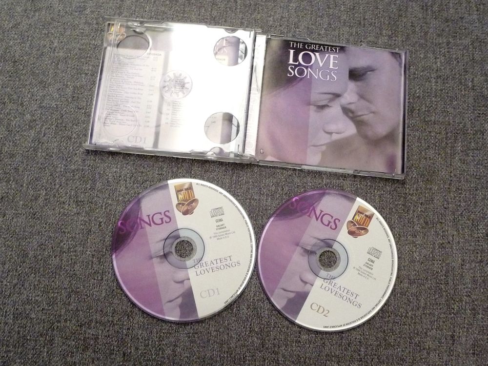 The Greatest Love Songs- 2 CD- 32 Chansons- Double Gold CD et vinyles