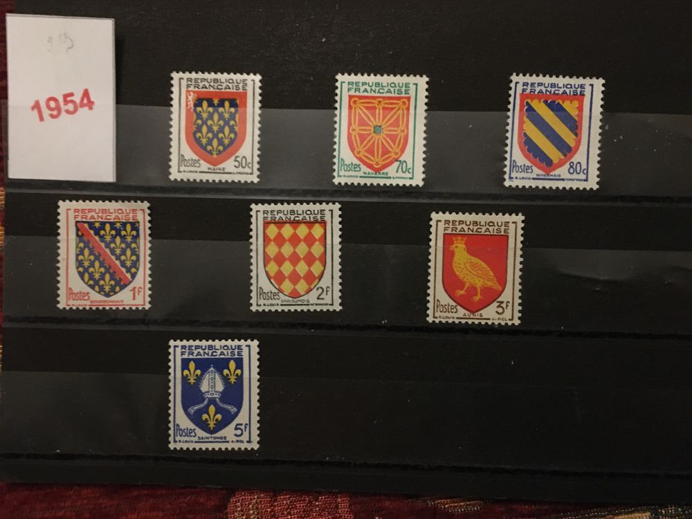 Timbres de collection de France Neufs ** 1954 