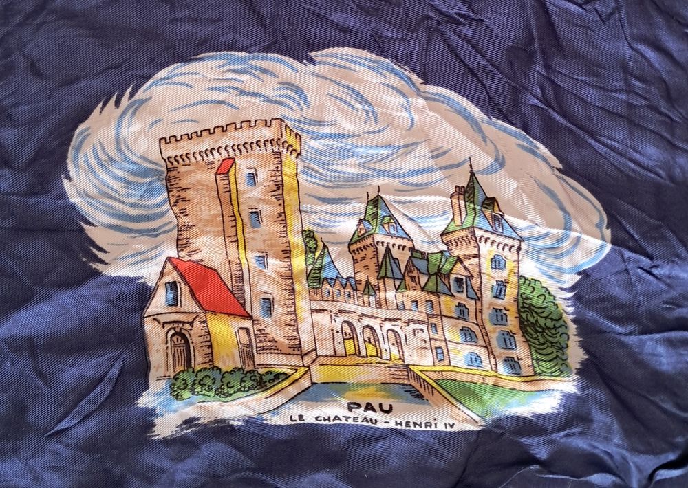 foulard en soie souvenir ETAP &eacute;cole des troupes a&eacute;roport&eacute;es 