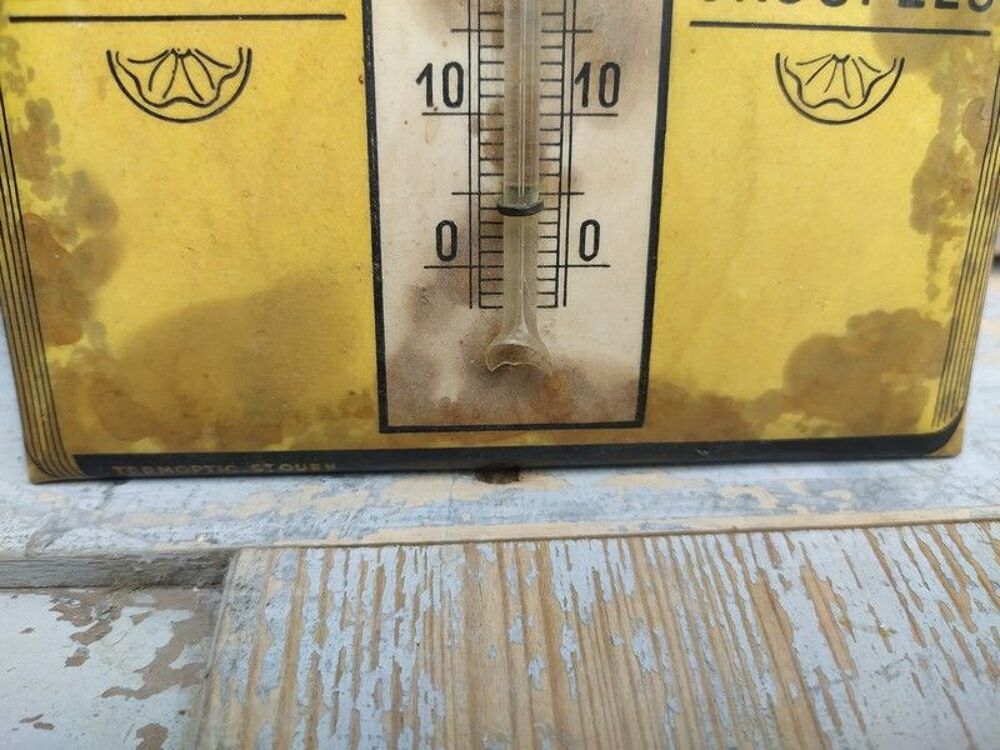 Ancien Thermom&egrave;tre Glacoide Publicitaire Deroche Charenton 
