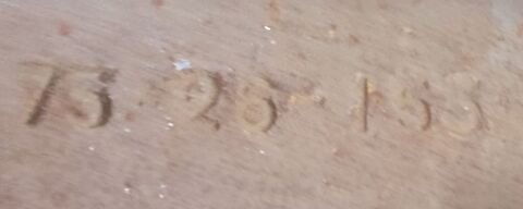 Plaque de chemine en fonte 210 La Balme-les-Grottes (38)