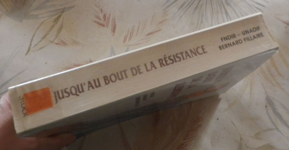 JUSQU'AU BOUT DE LA RESISTANCE par Bernard FILLAIRE Ed Stock Livres et BD