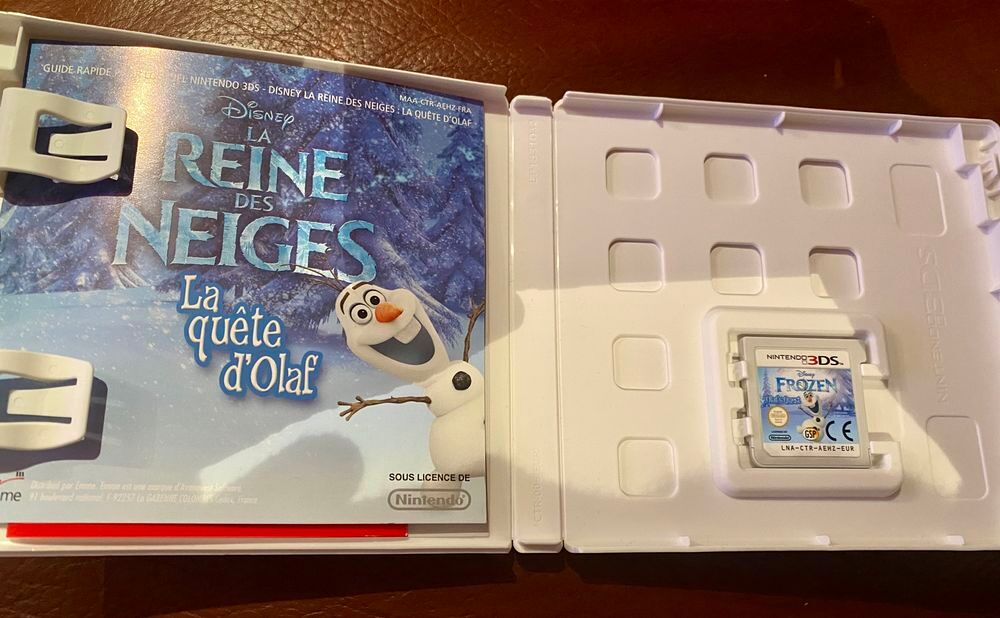 Jeu Nintendo 3DS. La reine des neiges. La qu&ecirc;te d'Olaf. Consoles et jeux vidéos