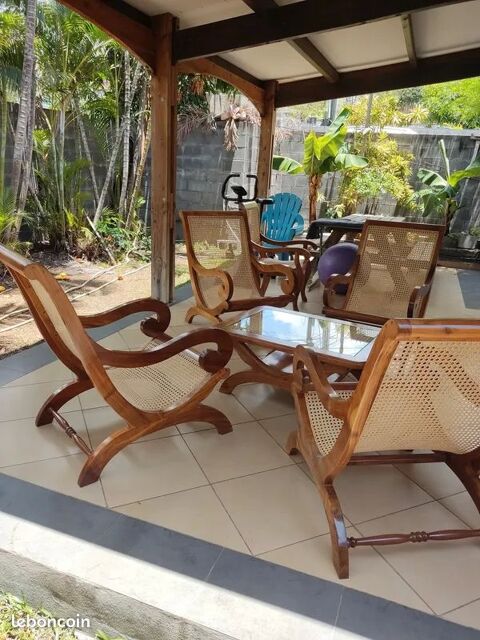 Salon cr�ole en bois de tamarin 3750 Rebr�chien (45)