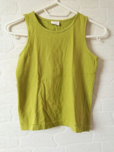 Tee-shirt sans manches vert anis taille 5 ans 2 Villiers (86)