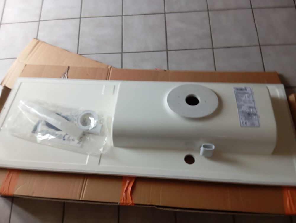 Plan synth&egrave;se PLENITUDE 105 cm de long vasque &agrave; droite Meubles