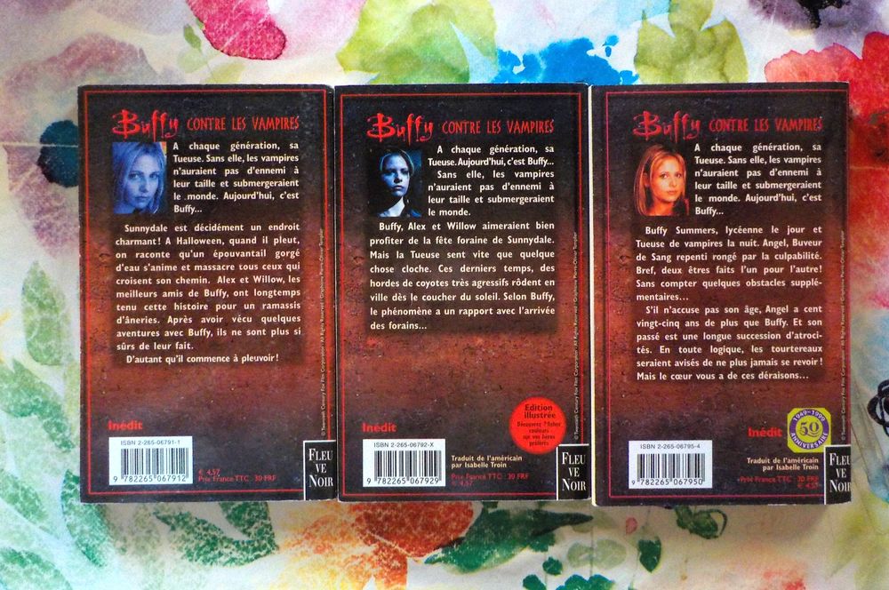 BUFFY CONTRE LES VAMPIRES N&deg;2 5 6 Ed. Fleuve Noir Livres et BD