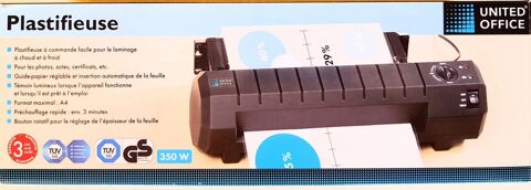 Plastifieuse NEUVE avec feuilles A4, A5 et cartes de visite 30 Marignane (13)