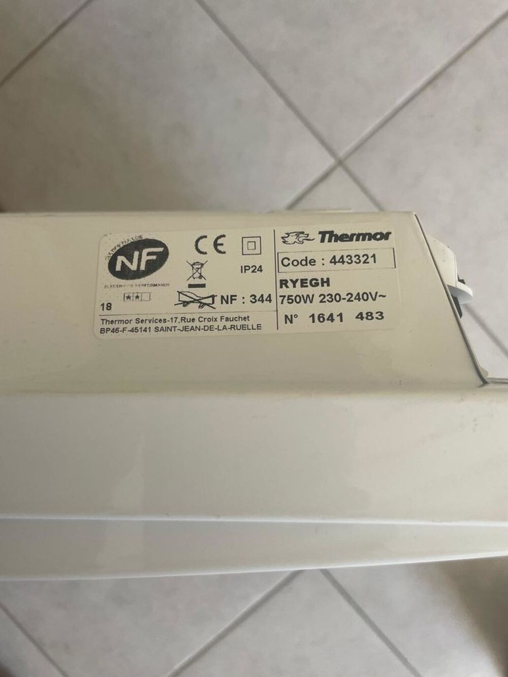 Radiateur &eacute;lectrique Thermor Neuf Bricolage