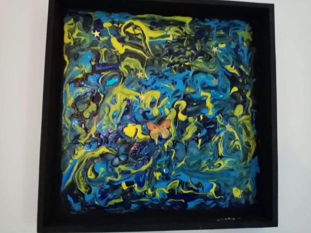 TABLEAU PEINTURE SUR BOIS Décoration