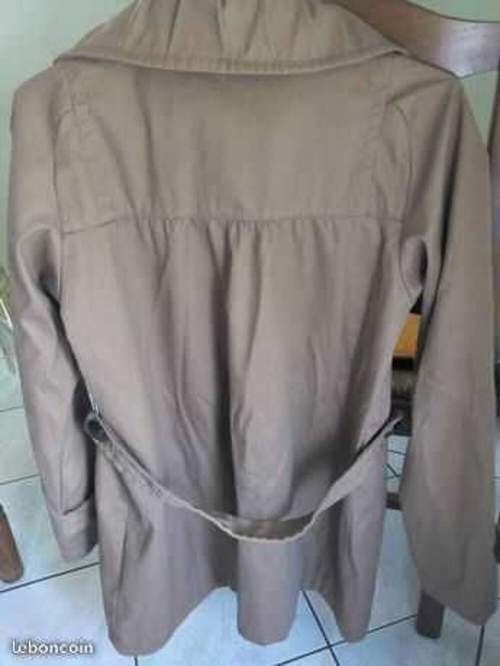 Parka beige Vêtements