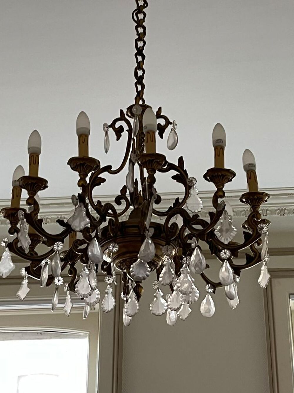 LUSTRE PAMPILLE 12 LUMIERES Décoration