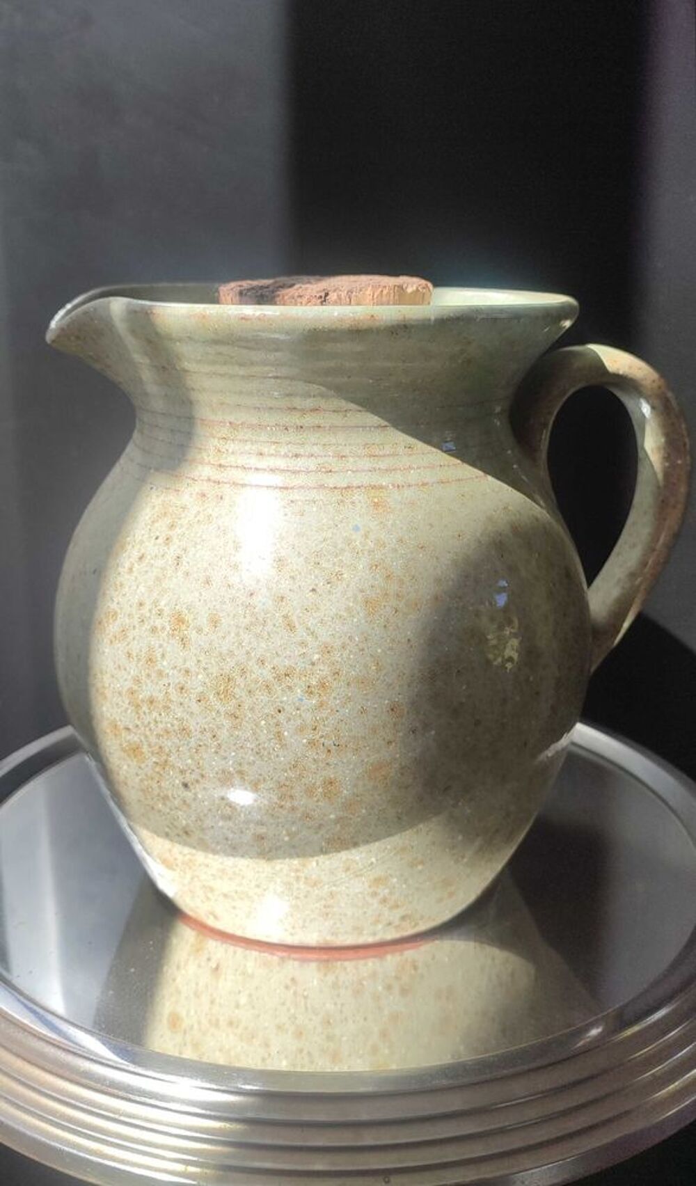 Pichet rafra&icirc;chissoir artisanal Poterie La Draille (Anduze) 
