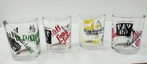 Lot de 4 verres � whisky ou ap�ritif 6 Montigny-aux-Amognes (58)