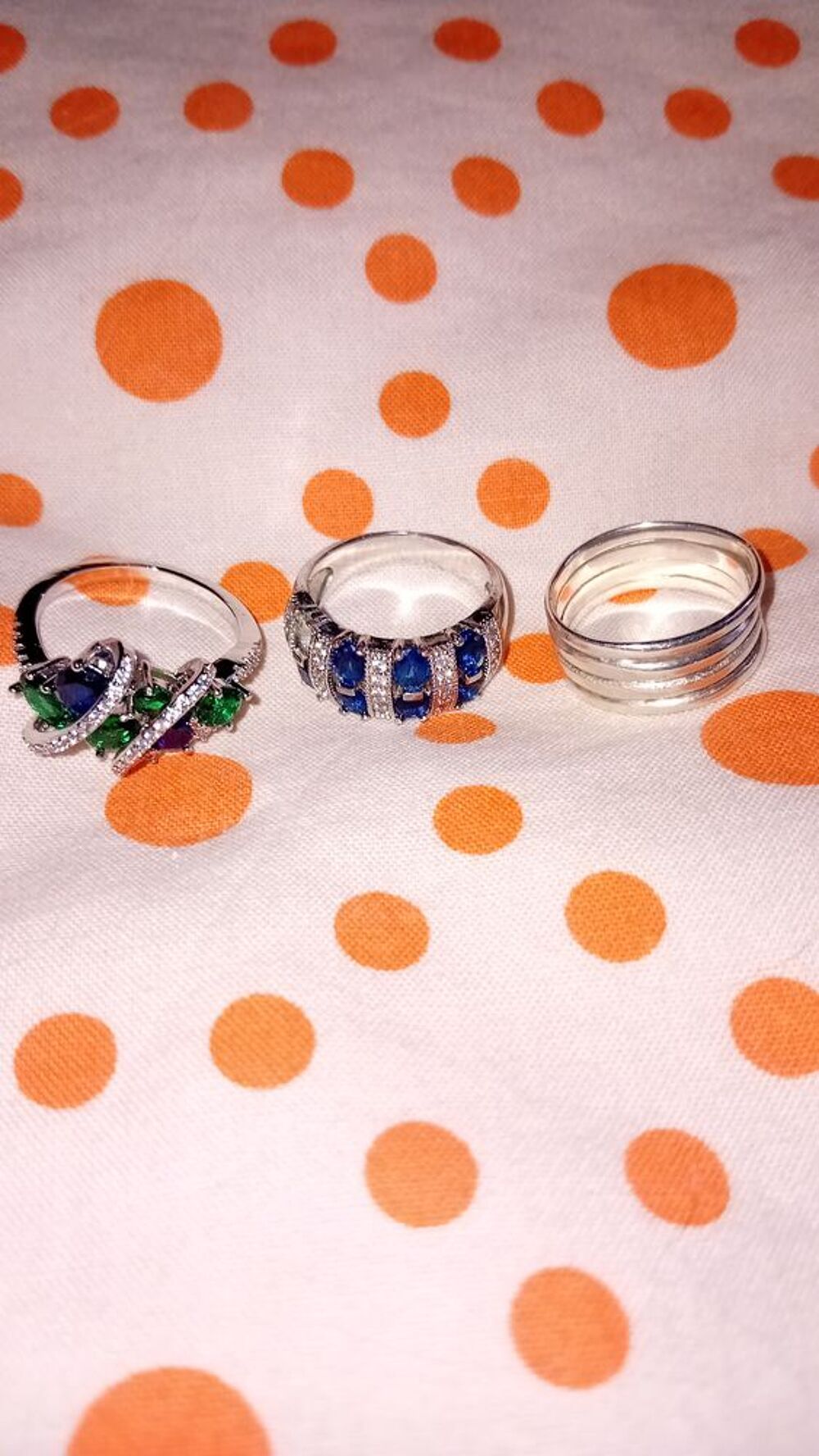 Lot 3 bagues argent Bijoux et montres