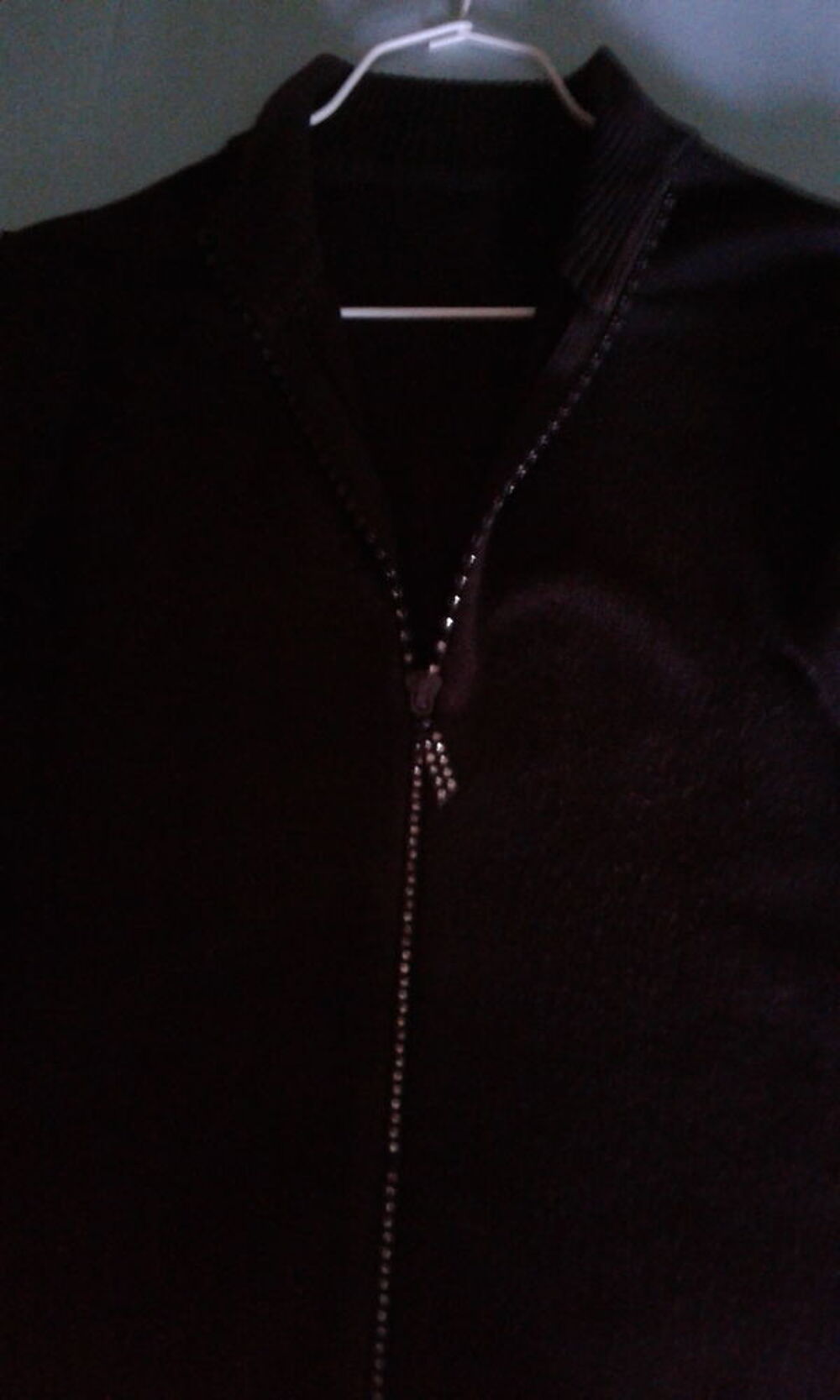 gilet marron zip d&eacute;coratif Vêtements