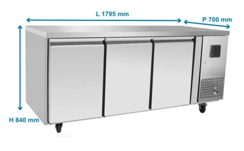Table R&eacute;frig&eacute;r&eacute;e Positive 3 Portes Tropicalis&eacute;e 1000 75011 Paris