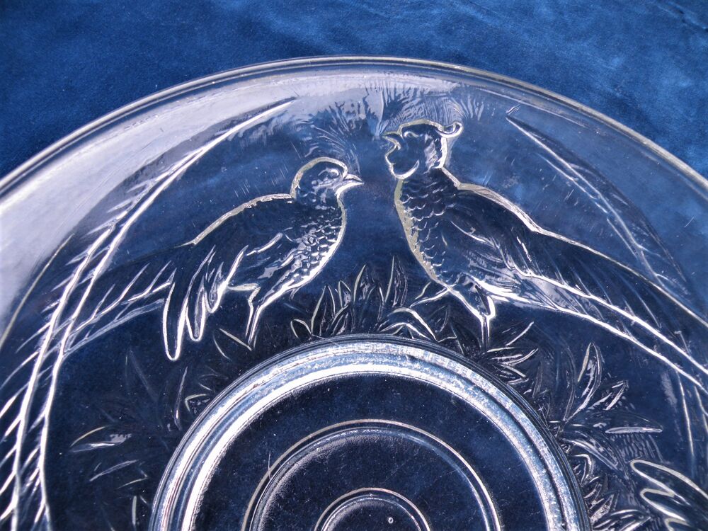 Grande coupe, centre de table &agrave; d&eacute;cor de faisans VERLUX Décoration