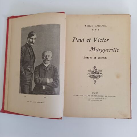 Paul et Victor Marguerite, tudes et extraits, par Serge Bar 1 Saumur (49)