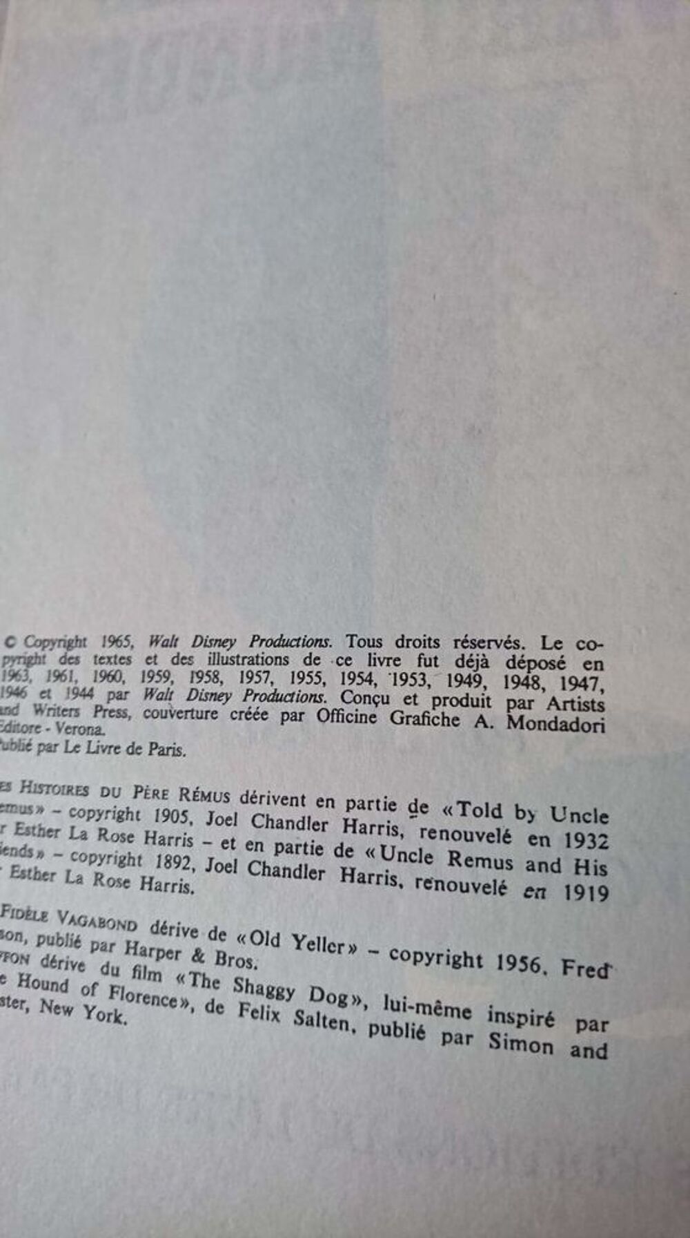 Livres Walt Disney Livres et BD