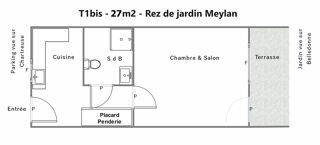  Appartement à vendre 2 pièces 27 m²