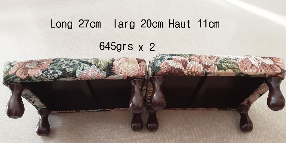 Lot de 2 minis bancs rehausseurs de pieds Meubles