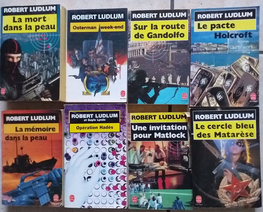 Lot 8 livres de poche de Robert LUDLUM Livres et BD
