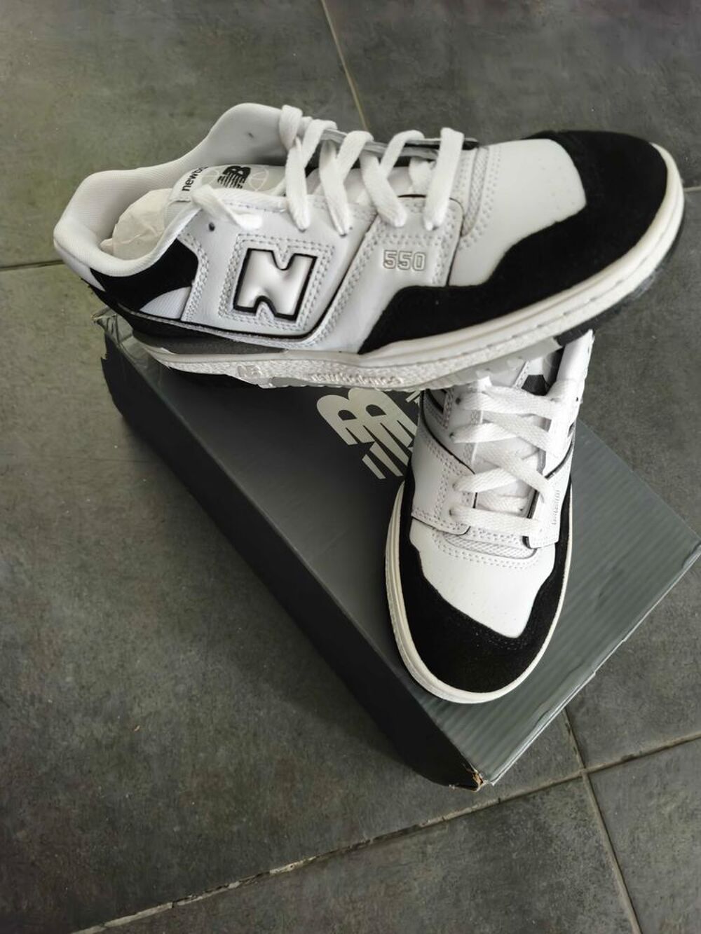New Balance 550 White Black Panda Pointure 38 EU Neuves &amp; 100% Authentiques Chaussures