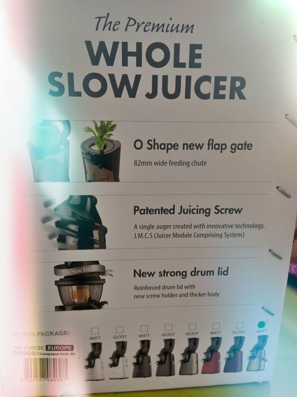 EXTRACTEUR DE JUS Kuvings D9900 ? tr&egrave;s peu servi ? sous gara Electroménager