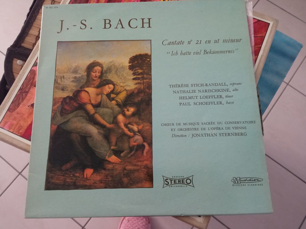 Disque vynile 33 tours JS Bach CD et vinyles