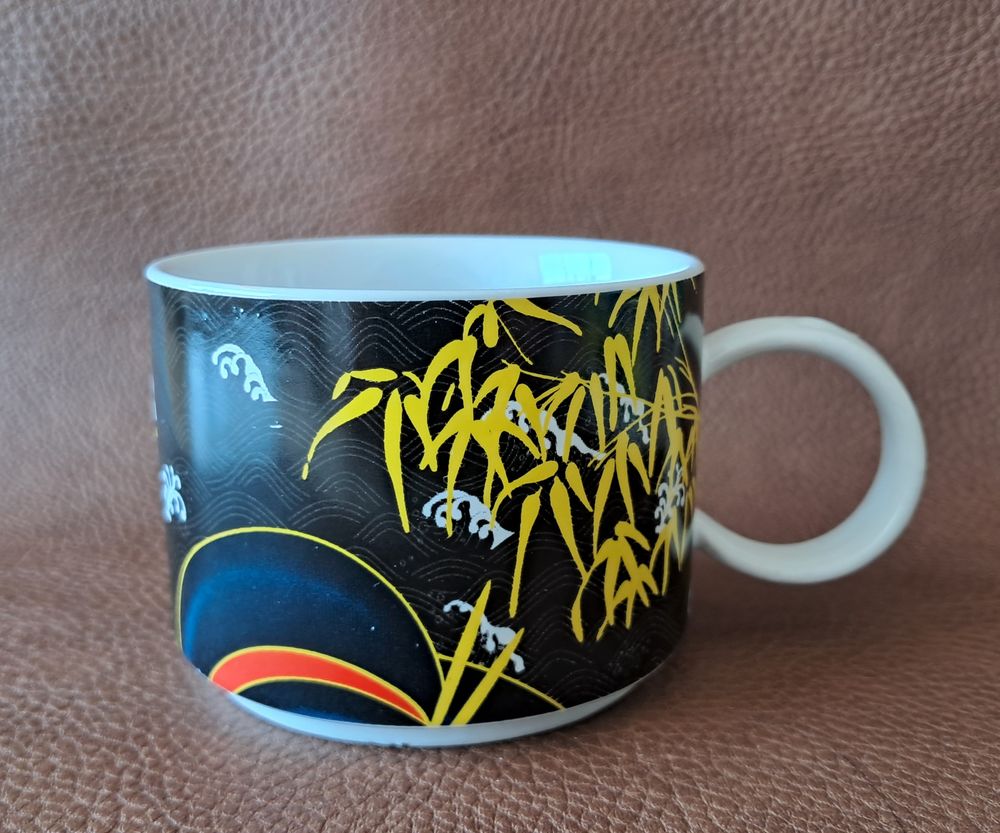 lot de 4 tasses &agrave; caf&eacute; th&eacute; d&eacute;cor motif asiatique Cuisine