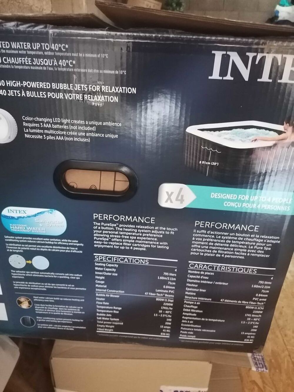 spa gonflable intex purespa Jardin