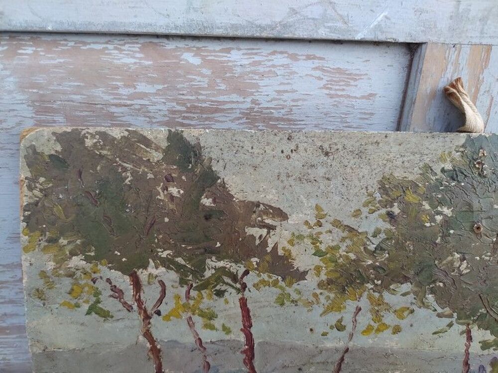 Tableau Impressionniste Paysage de Campagne Champs et Vaches 