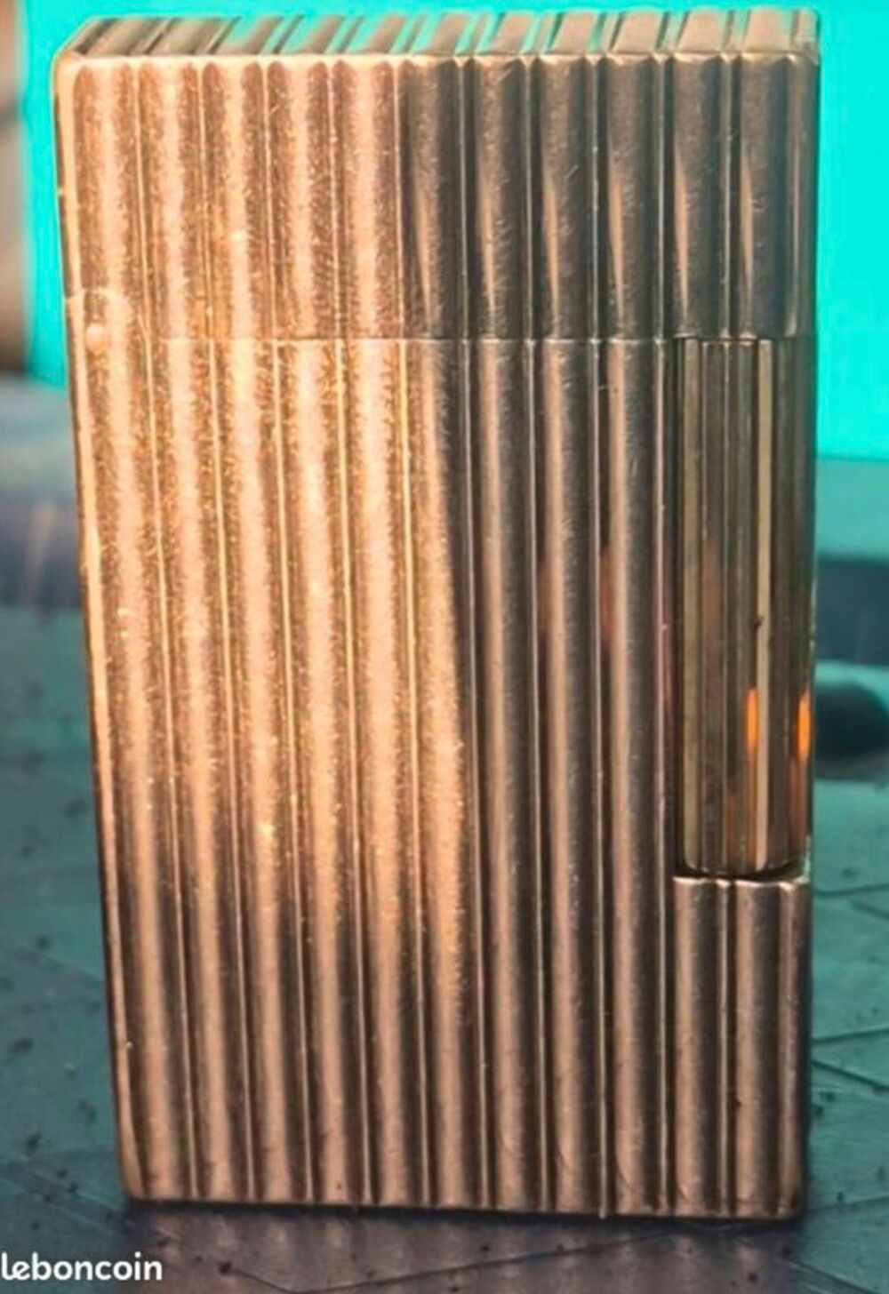 Authentique Briquet S.T. Dupont Ligne 1- Plaqu&eacute; Or Vintage ( Bijoux et montres