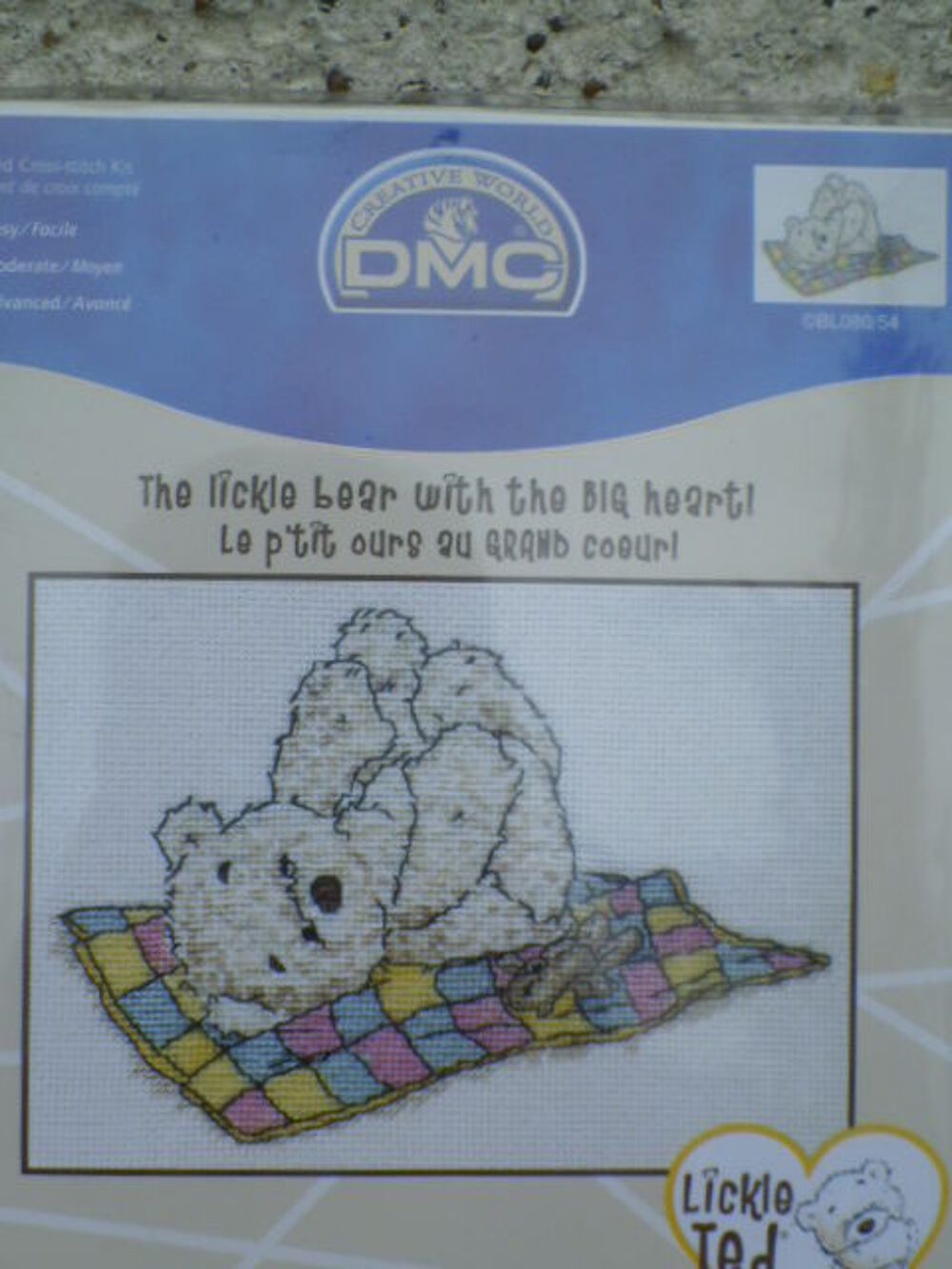 Broderie DMC LICKLE TED Décoration