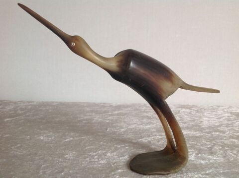 OISEAU HÉRON EN CORNE  ART DECO 18 Trégunc (29)