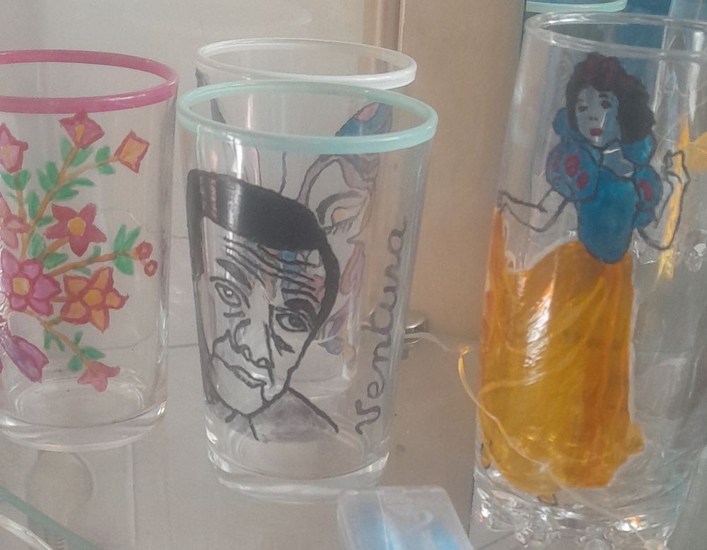 verre graver a la main Décoration