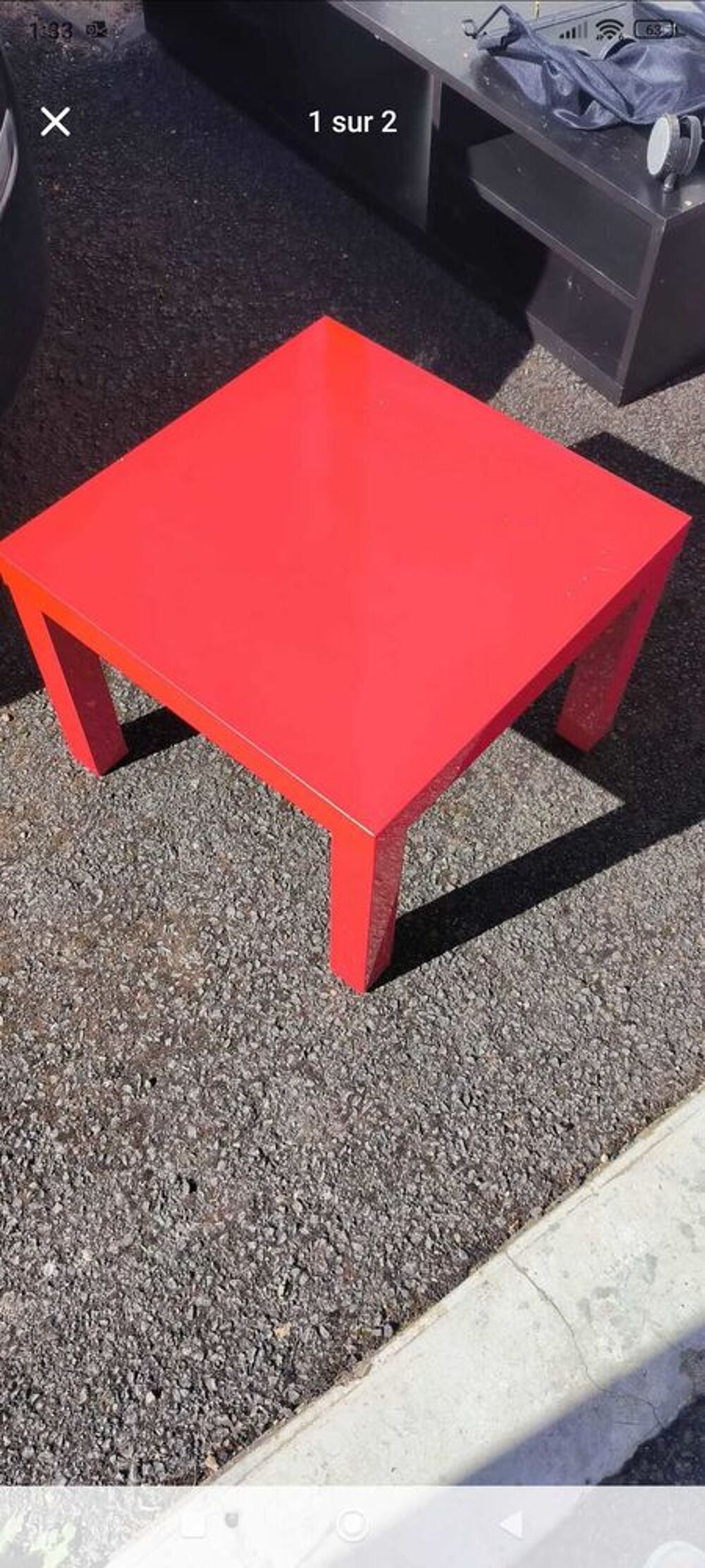 table basse rouge Meubles