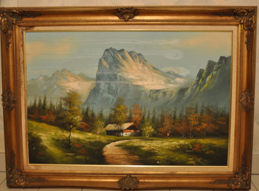 tableau paysage de montagne Dcoration