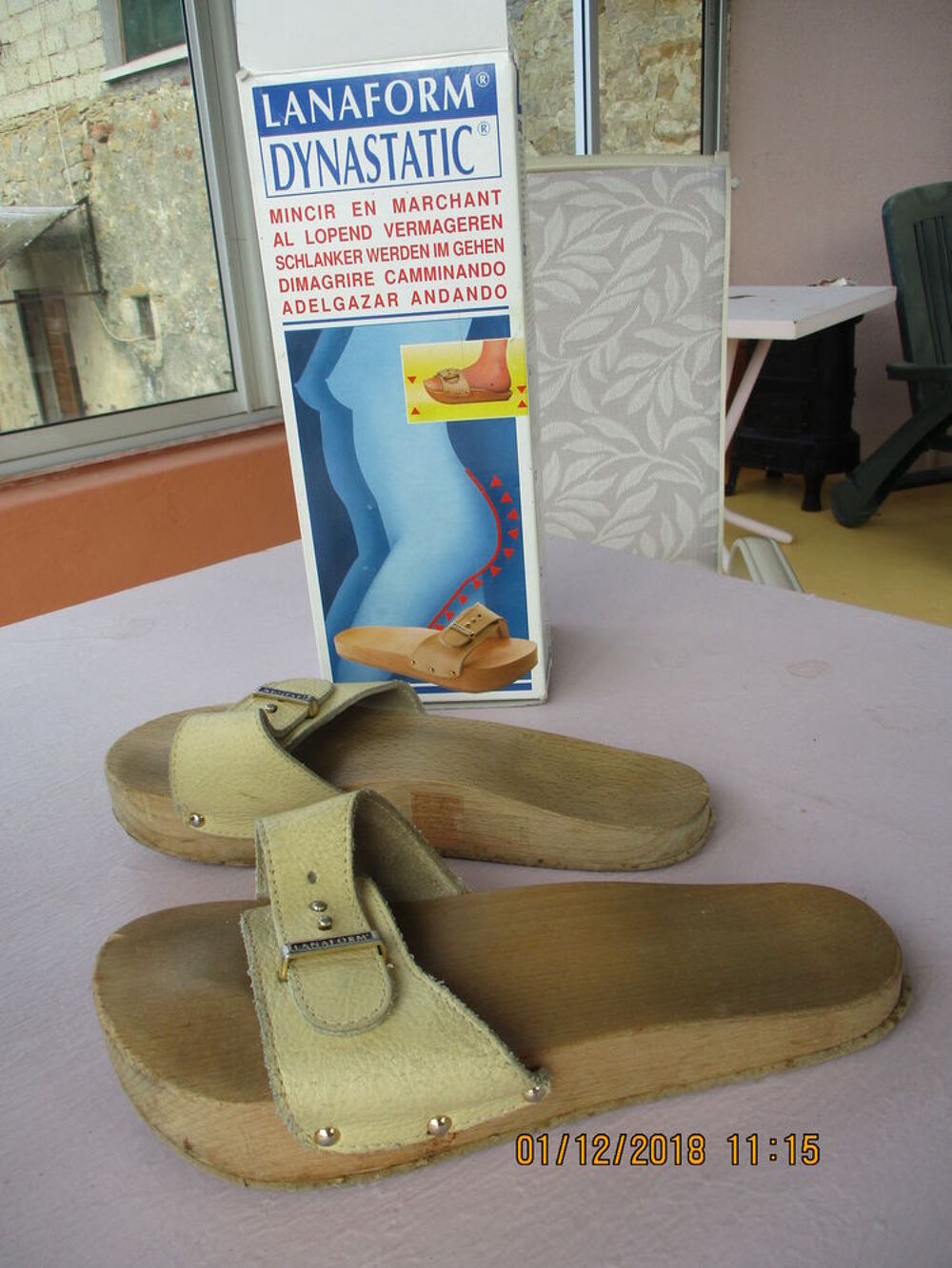Sandales bois-cuir LANAFORM . Chaussures