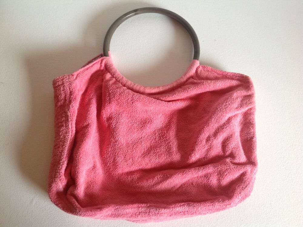 SAC ARTISANAL ROSE MOD&Egrave;LE UNIQUE FAIT MAIN Envoi Possible Maroquinerie