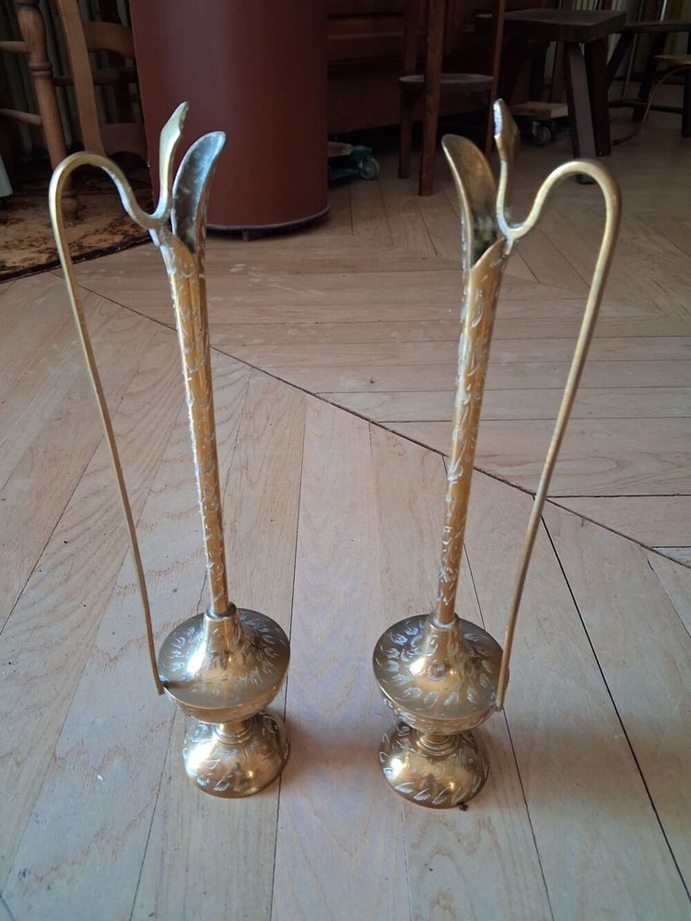 2 aigui&egrave;res en laiton Décoration