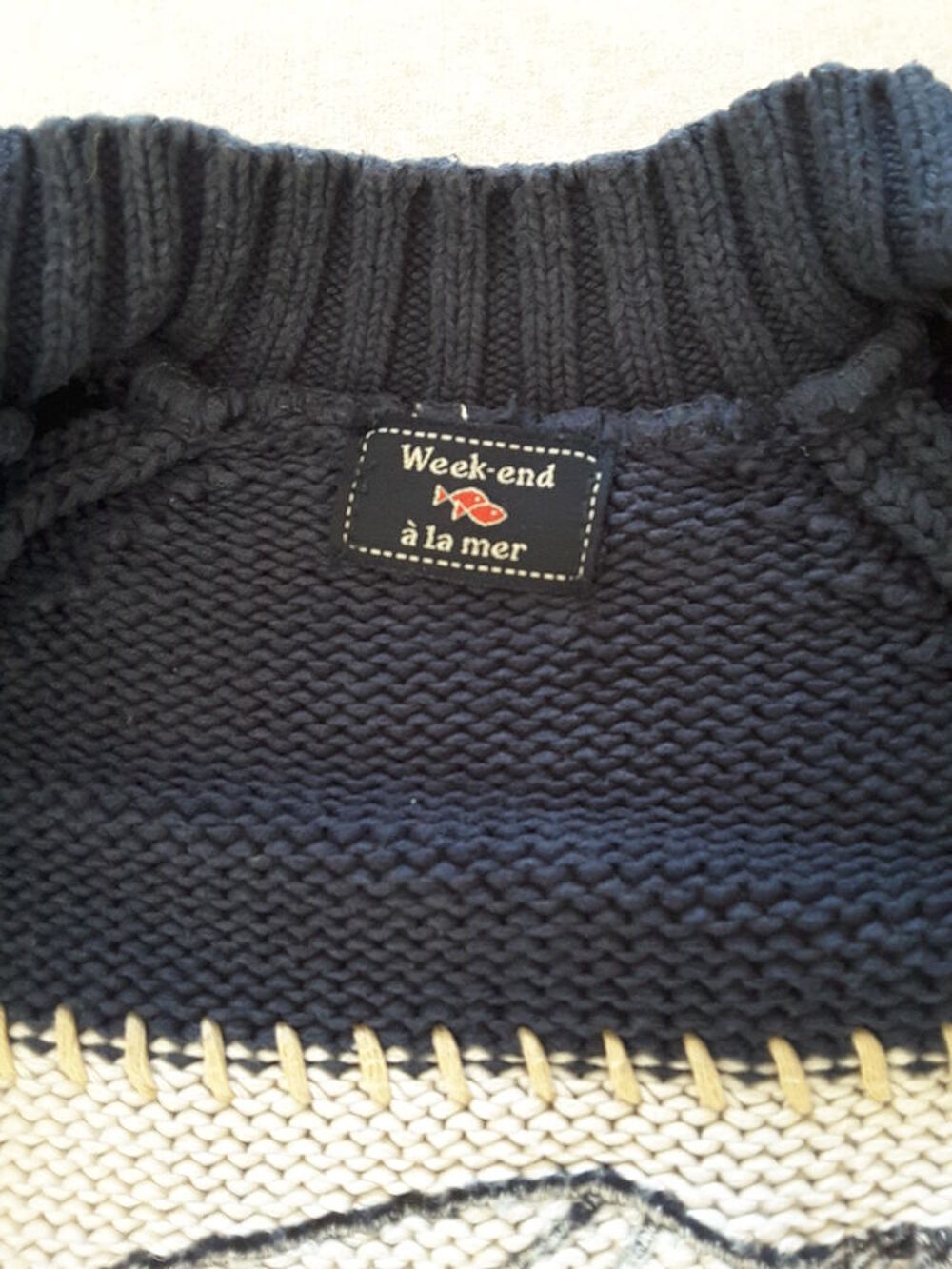 Gilet bleu marine - Week-end &agrave; la mer - 6 mois Vêtements enfants