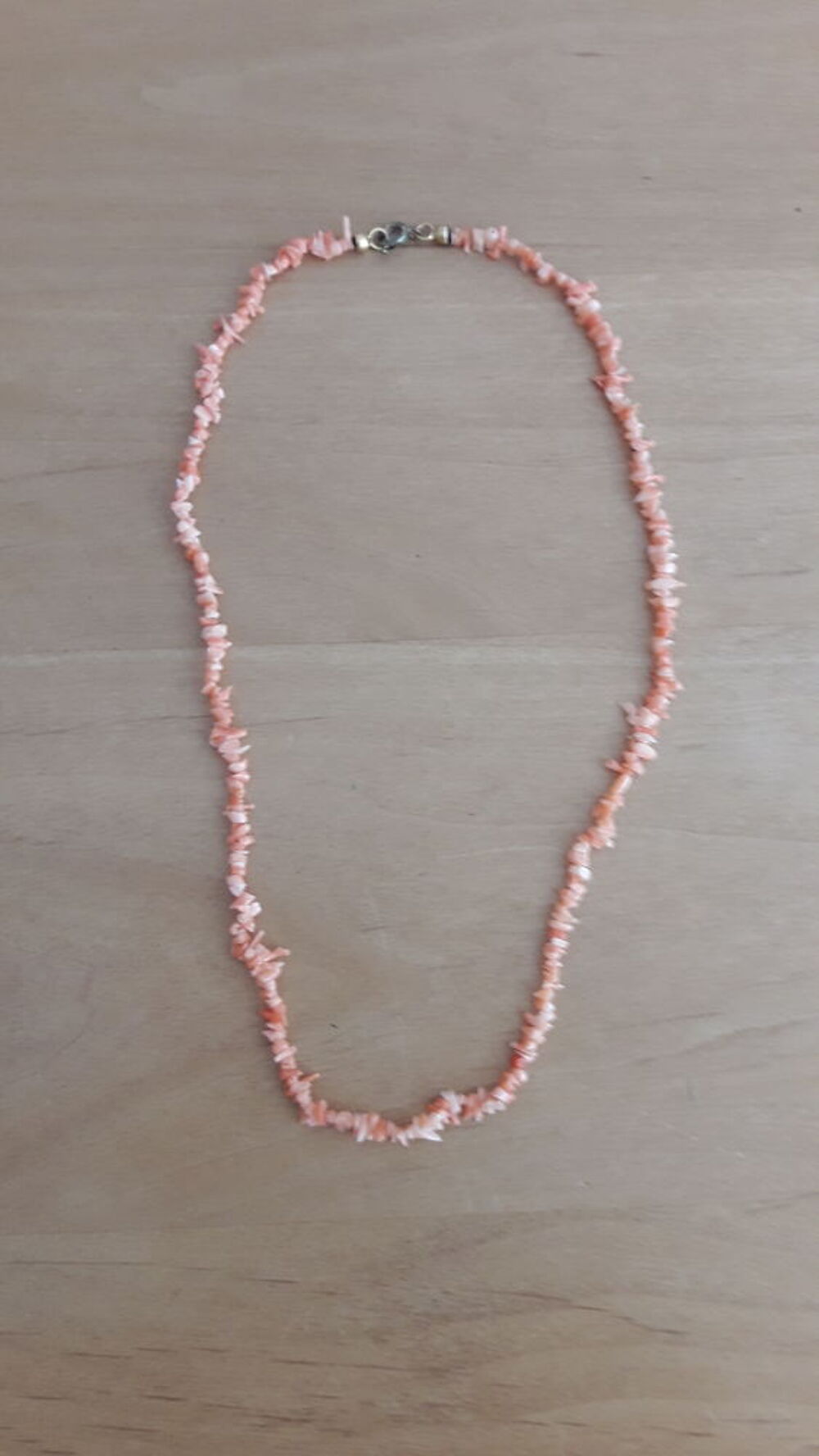 COLLIER rose orang&eacute; Bijoux et montres